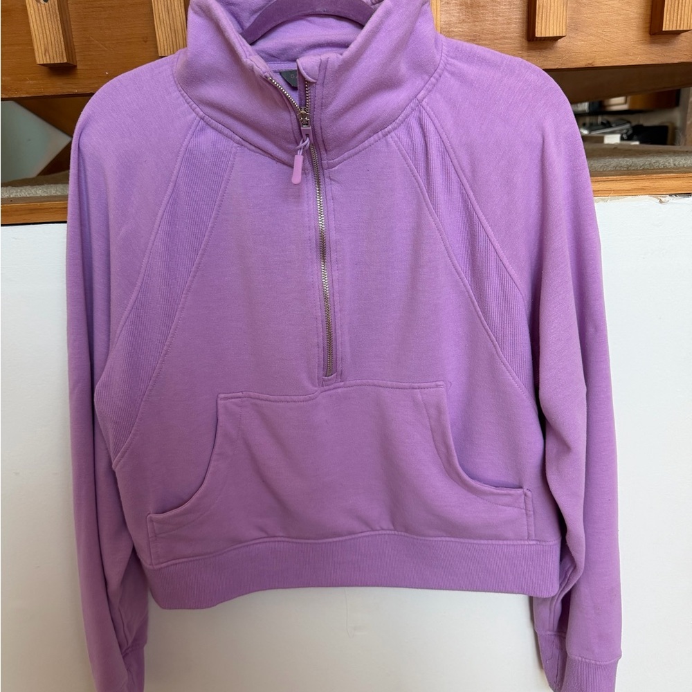 Danskin Lavender Half-Zip Sweatshirt